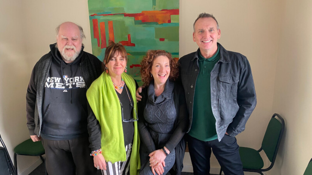 Trevor Cooper, Jane Slavin, Helen Goldwyn and Christopher Eccleston